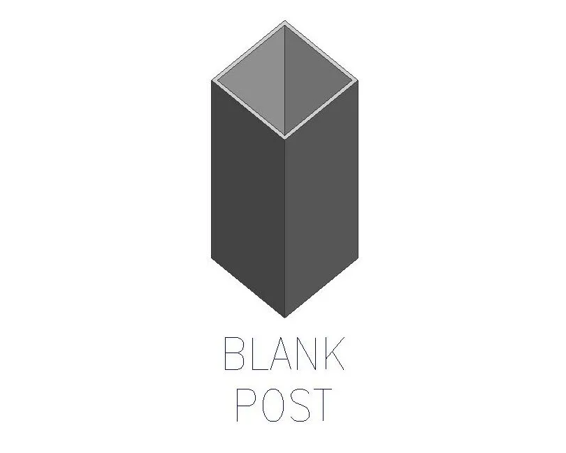 Blank Post for Panels - .080" Thickness