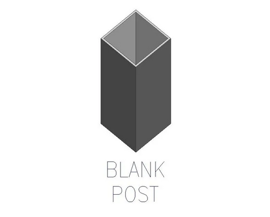 Blank Post for Panels - .080" Thickness