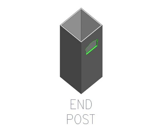 End Post for Panels - .080" Thickness