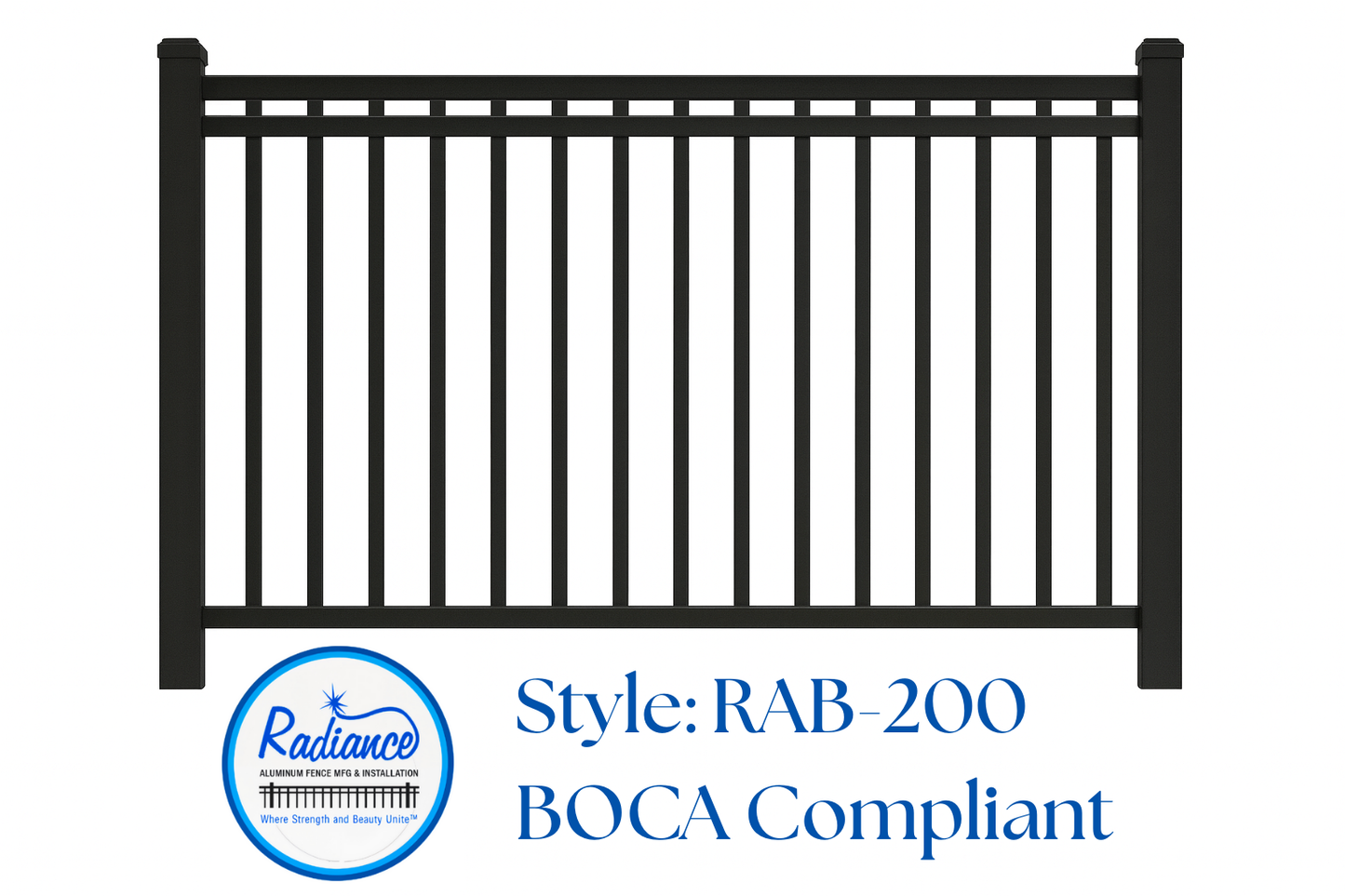 BOCA (Pool Code) - Compliant RAB-200 - 6' Wide Panels