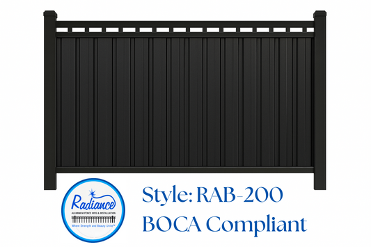 Privacy - BOCA (Pool Code) - Compliant RAB-200 - 6' Wide Panels