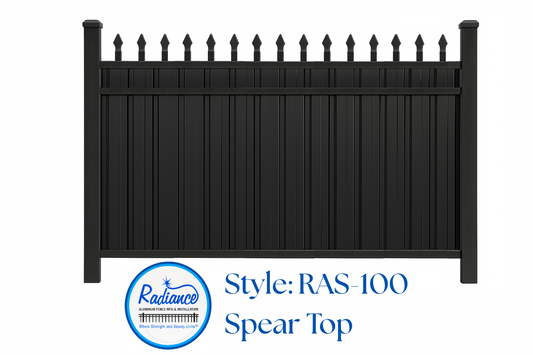 Spear Top Style - RAS-100 - Privacy - 6' Wide Panels